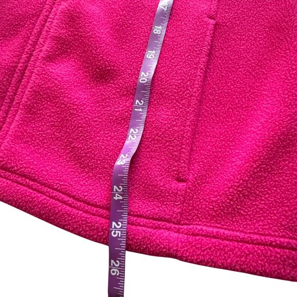 L.L. Bean fleece Jacket Women's Size M Medium Reg Pink Activewear Hiking Zip up - Picture 8 of 12
